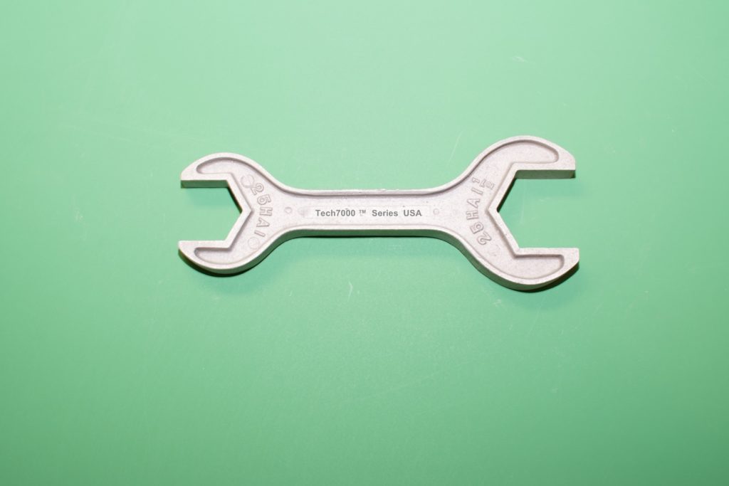 Tech7000 25HA115 1" x 1 1/2" Sanitary Valve Wrench Aluminum Wrench