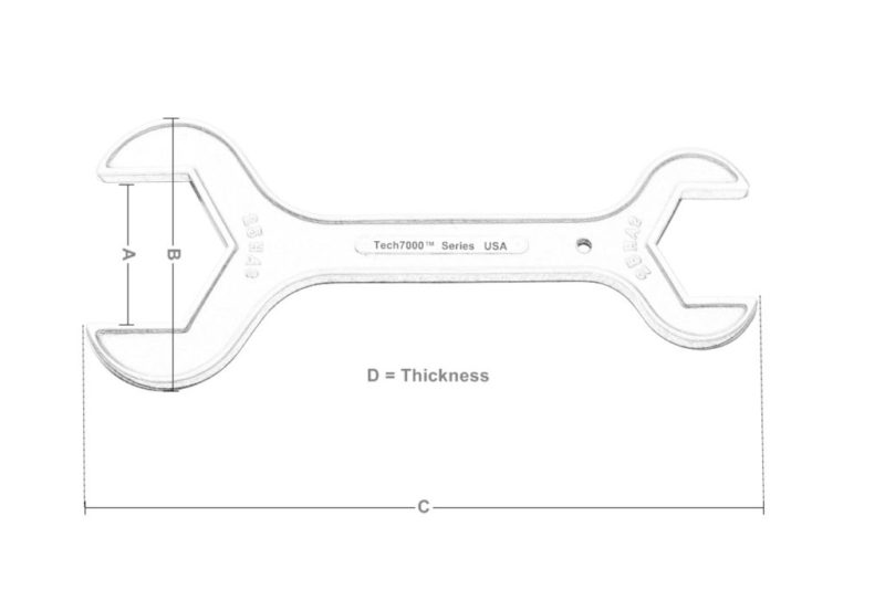 Aluminum Wrench Size Diagram Wrench Specs Aluminum Wrenches Aluminum